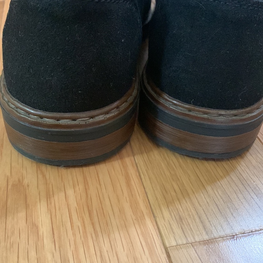 Rieker Mens Black Leather Shoes size 44 US Size 11 Like New Condition Sl… - Picture 6 of 16